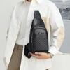Men's Korean Style Casual Chest Crossbody Bag - Small PU Shoulder Travel Backpack