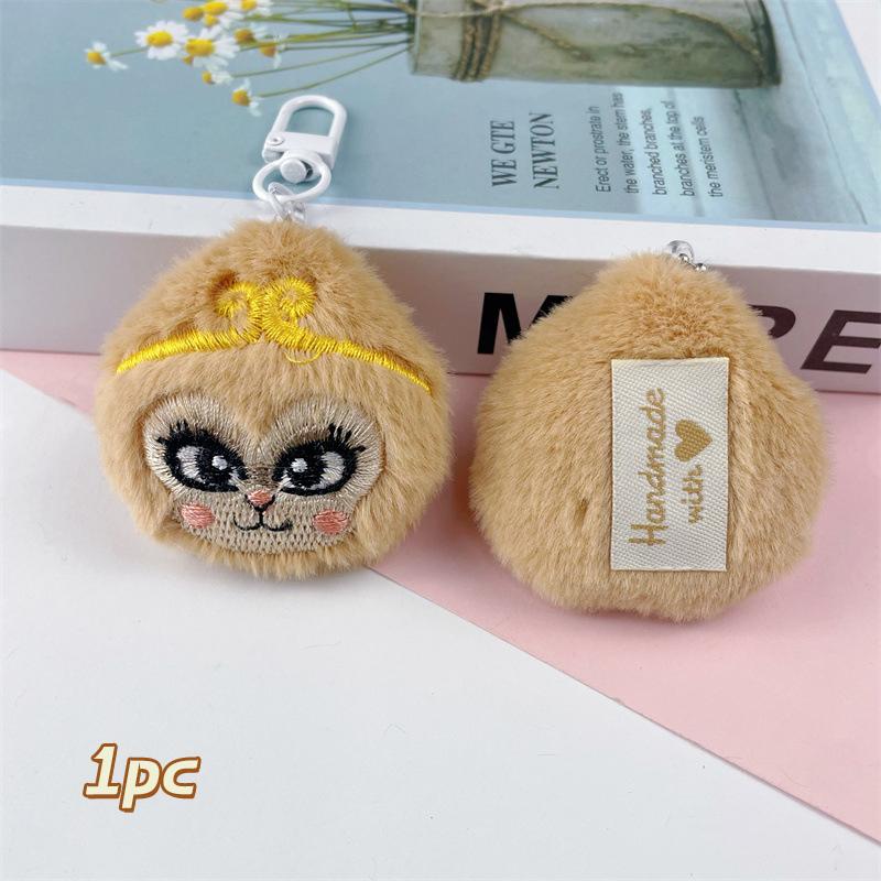 Мультяшная плюшевая кукла-обезьянка, брелок, подвеска, милая брошь в виде маленькой обезьянки, украшения для рюкзака, аксессуары, подарки на день рождения