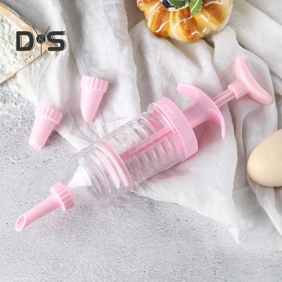 1 комплект насадок для кондитерских изделий, пищевой безопасный розовый шприц для украшения торта «сделай сам»