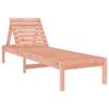 VidaXL Chaise Longue, Siège avec Dossier Réglable, Bain de Soleil, Transat de Jardin Terrasse Balcon, Scandinave, Bois 825075