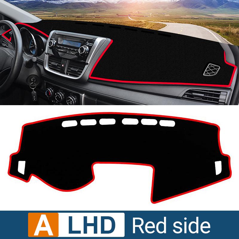 Чехол на приборную панель автомобиля, избегайте света, козырек от солнца, коврик, анти-УФ-ковры, нескользящие коврики для Toyota Vios 2014 2015 2016 2017