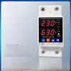 Adjustable Intelligent Dual Display Self-Resetting Voltage/Current Limiter Switch (40A/63A/80A)