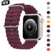 Силиконовый ремешок Ocean для Apple watch band Ultra 3 49MM Series 11 10 SE3 iwatch 42MM 46 44 45 38 40 41mm correas 44MM 45mm bands