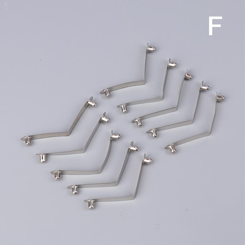 10 шт., однокнопочная защелка для трубы, V-образный стальной пружинный зажим для каравана, каяка