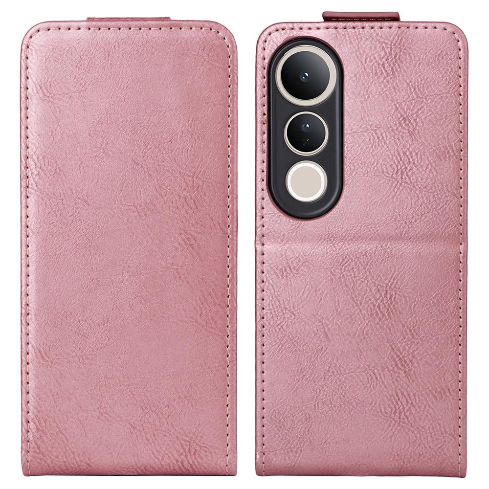 Чехол-подставка для vivo V50 Lite 5G с магнитной застежкой, откидной вертикальный кожаный чехол для телефона с держателем для карт