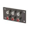 Phenolic RCA Socket Plate (6-Way)
