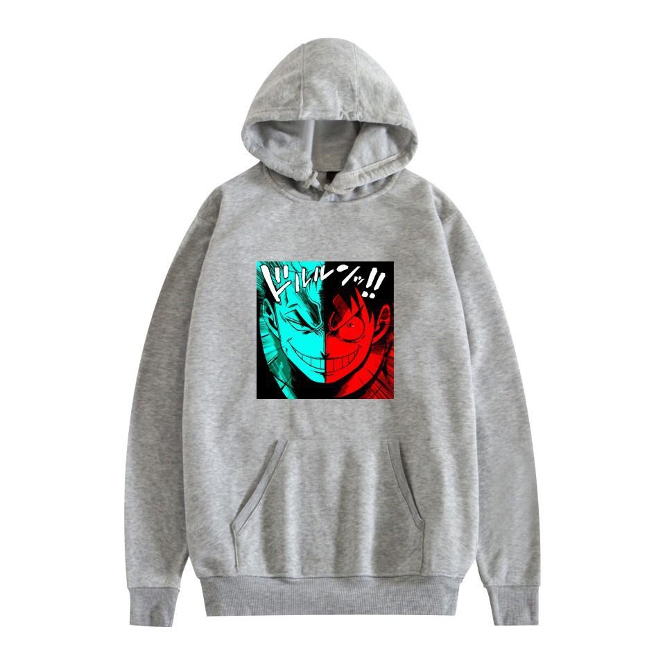 Anime peripheral printing casual hooded sweater couple