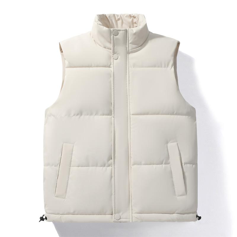 Спортивное повседневное пальто, зимний пуховик, хлопковый жилет, утепленная теплая майка, ветрозащитная куртка без рукавов с воротником-стойкой