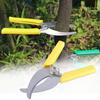 Эргономичные садовые ножницы с желтой ручкой для эффективной обрезки, домашнего садоводства и профессионального использования