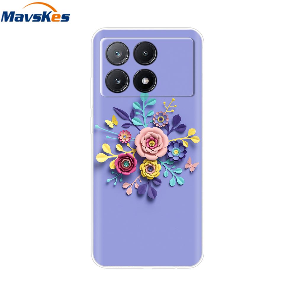 Чехол для Xiaomi Poco X6 Pro Мягкий ТПУ Силиконовый Телефон Прозрачная Крышка Для Xiaomi Poco X6 5G Чехол Бампер Pocox6 X 6 5G 2024 Funda Coque