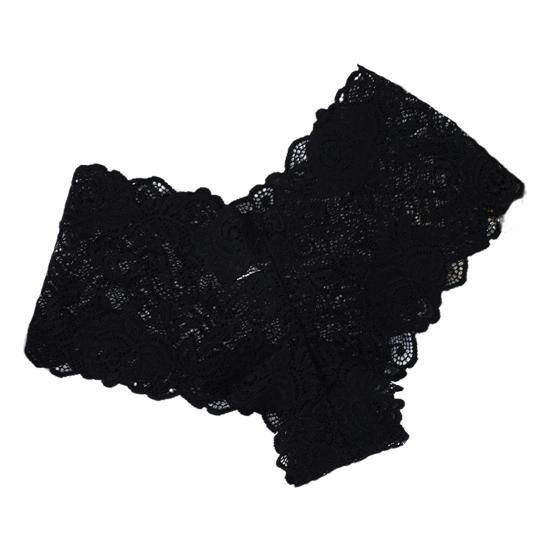 Women's Sexy Lace Panties Cheeky V Waist Hipster Bikini Underwear Floral Lace Low Waist Boyshorts Briefs
