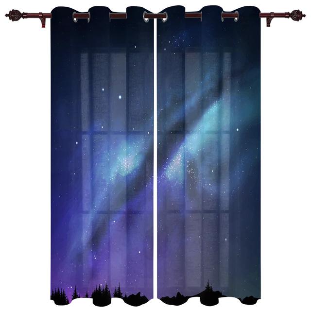 Космическая Туманность Галактика Оконные Шторы Гостиная Тканевые Шторы Шторы Домашний Декор Шторы для Спальни