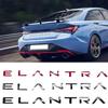 ankfz6 Logo Decoration for Hyundai ELANTRA Letter Emblem Metal 3D Car Rear Trunk Tail Sticker Badge Decal Accessories