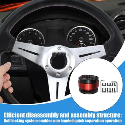 Быстросъемный ступичный адаптер для рулевого колеса, гоночный руль, быстросъемный адаптер, съемный компактный адаптер, регулируемая замена для