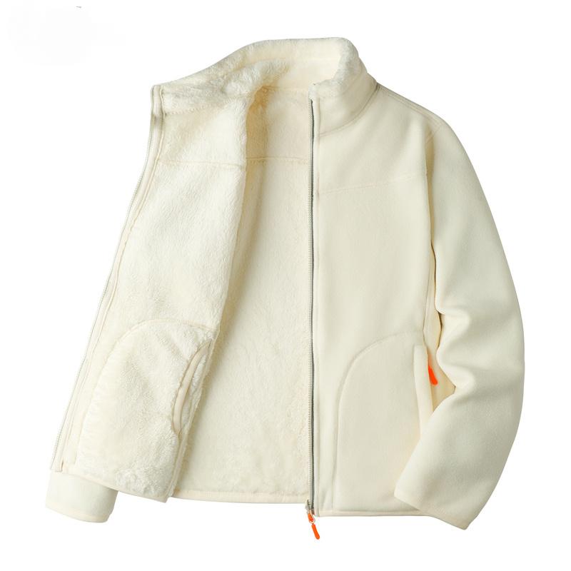 Большие размеры осень-зима женские бархатные и утолщенные теплые пальто на молнии модная свободная повседневная флисовая куртка M-4XL