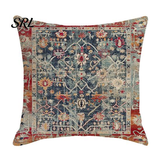 Hidden Zipper Pillowcase Boho Throw Pillow Covers, 18 x Inch Bohemia Case Ethnic Style Cushion Case, Decorative for Sofa Couch Cover