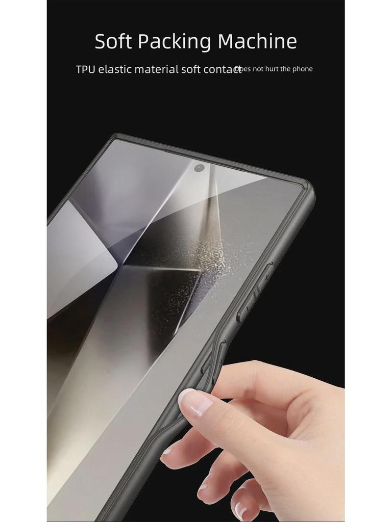 Чехол из металлической матовой кожи для Samsung S24Ultra — ультратонкая модная защита