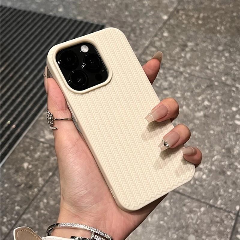 Роскошный чехол для телефона с плетеным зерном для iPhone 11 12 13 14 15 16 Pro Max Plus X XS Max XR 8 7 Plus, бампер, мягкие силиконовые чехлы, чехол