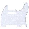 Musiclily TL Telecaster Pickguard for Fender Standard Tele Electric White Set 8-Hole USA/Mexico Guitars, Pearl, 4-Piece