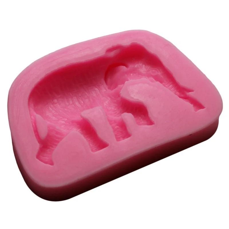3D животные слоны шоколадная форма для мыла шоколадные инструменты для украшения торта DIY силиконовая форма для выпечки помадки