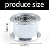 3D Printer Accessories Smooth Idler Wheel Idler Timing Pulley Wheel Aluminium Gear Replacement for P2S 3D Printer