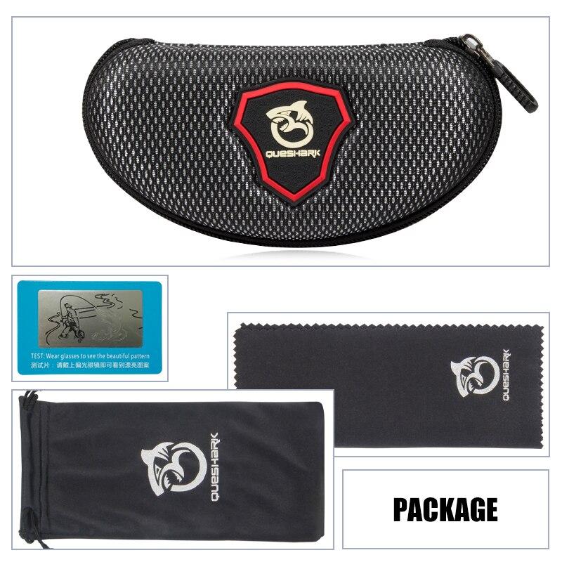 Queshark Polarized Cycling Sunglasses UV400 Sport Eyewear Women Men Fishing Hiking Glasses