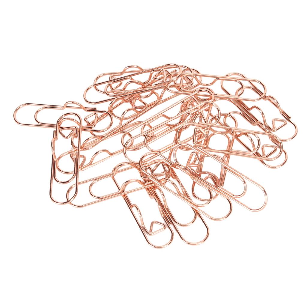 20Pcs Metal Pen Clips Sturdy Metal Strong Clamping Gold Book Pen Holder for Office Scho