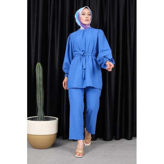 Женский комплект брюк-туник Gipeli с рукавами разных цветов