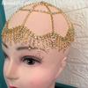 Модные аксессуары для волос, полные бриллиантов, персонализированные сетчатые головные уборы с бахромой и стразами, женская модель, универсальные трендовые украшения