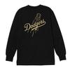 Fanatics MLB Standard Gold Print Logo Tee Los Angeles Dodgers ML0325FW01 Black (BLK_LA)