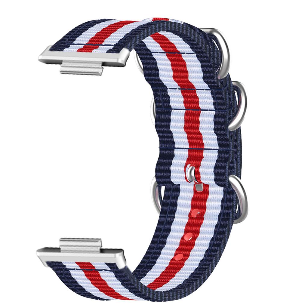 Нейлоновый ремешок для Xiaomi Smart Band 9 Pro/8 Pro/Redmi Watch 5 eSIM/5/4, ремешок для часов с тремя кольцами и металлическим коннектором