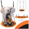 Swingo XXL Crow's Nest Swing, Orange, 95 Cm