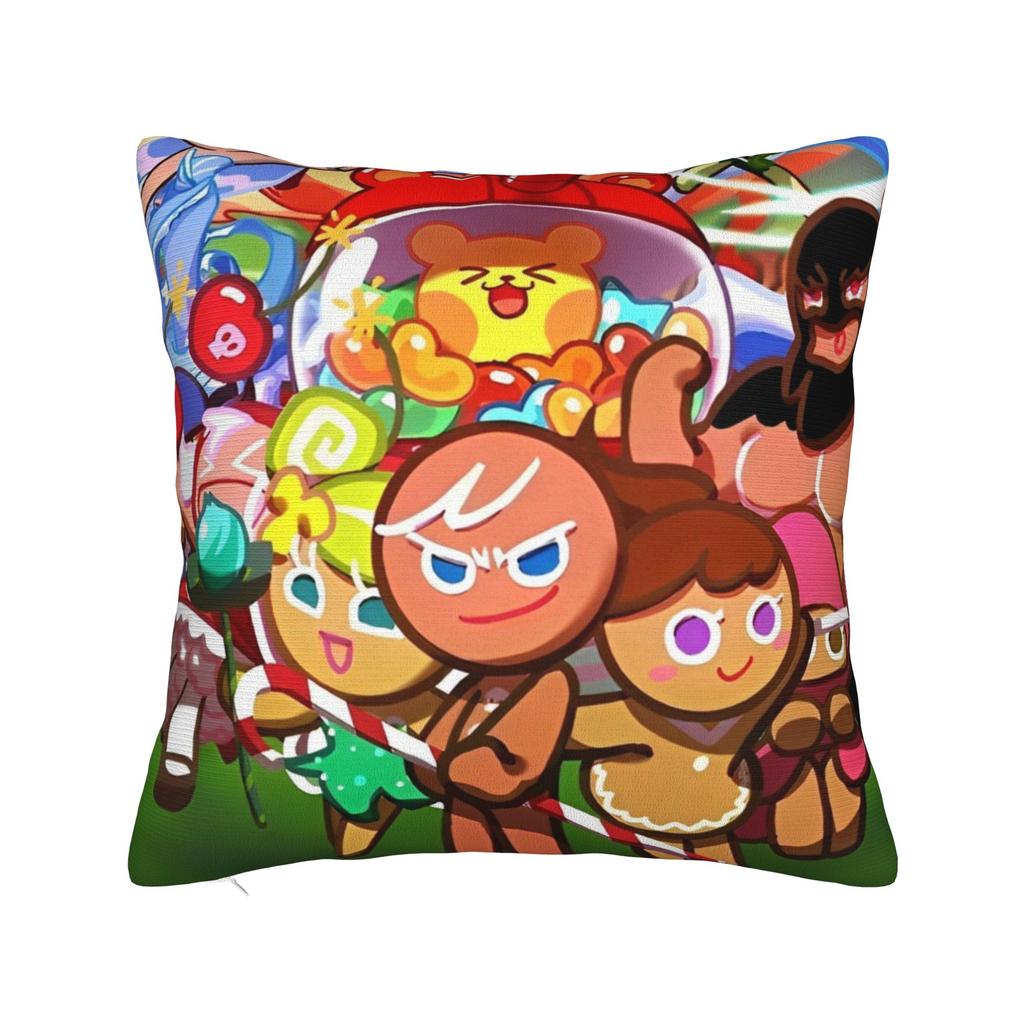 Наволочка Milky Way Cookie Полиэстер Наволочка Декорации Cookie Run Kingdom Наволочка Чехол для диванной подушки Дом Квадратная 18'