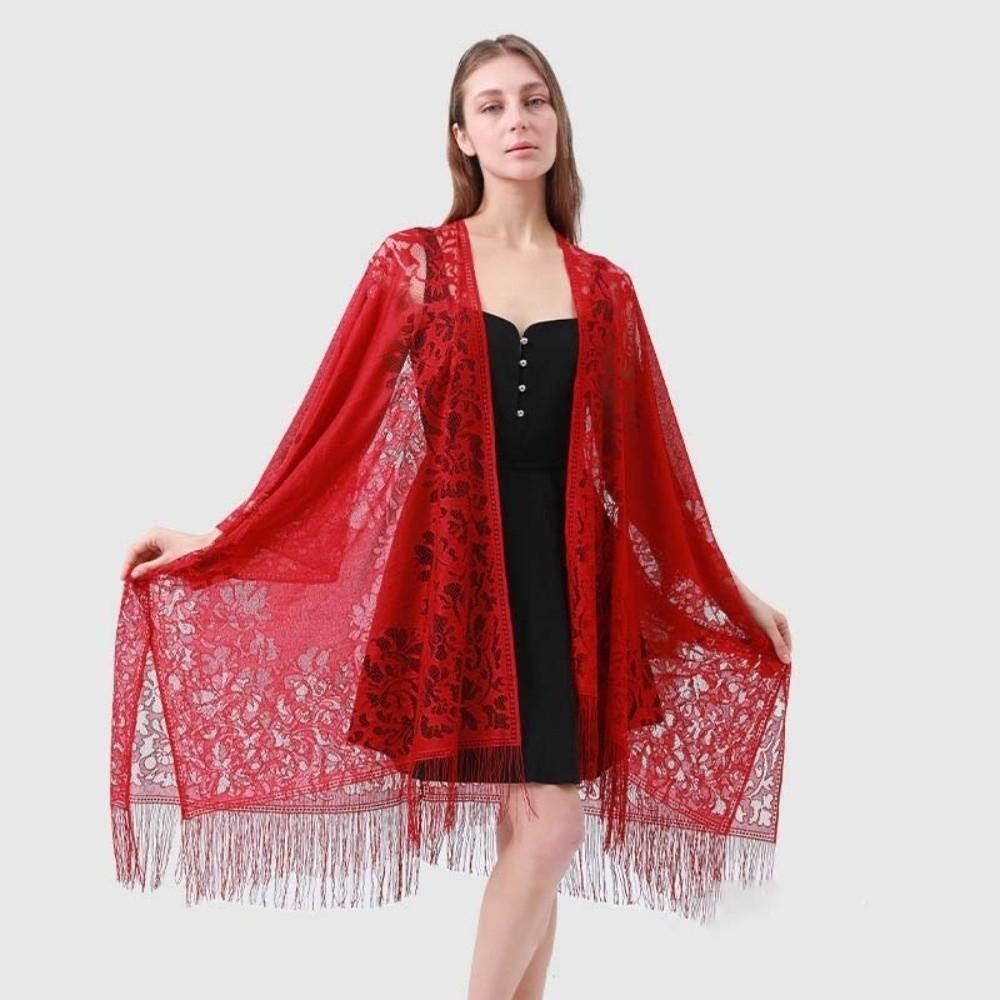 Breathable Sunshade Thin Large Scarf Sunscreen Seaside Vacation Cloak Women