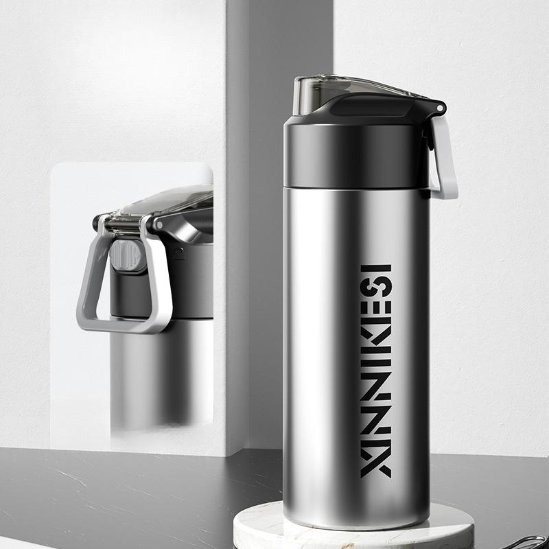 Термос большой емкости, мужская студенческая спортивная кружка для воды