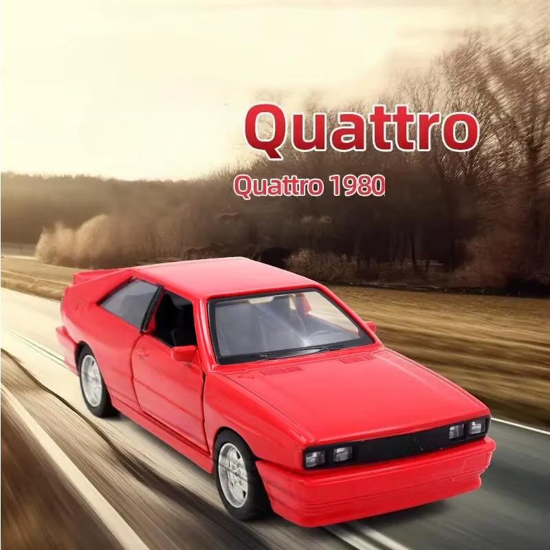 1/36 масштаб Quattro 1980 литые модели автомобилей игрушечные литые транспортные средства модель открывающиеся двери инерционный спортивный автомобиль для детей подарок