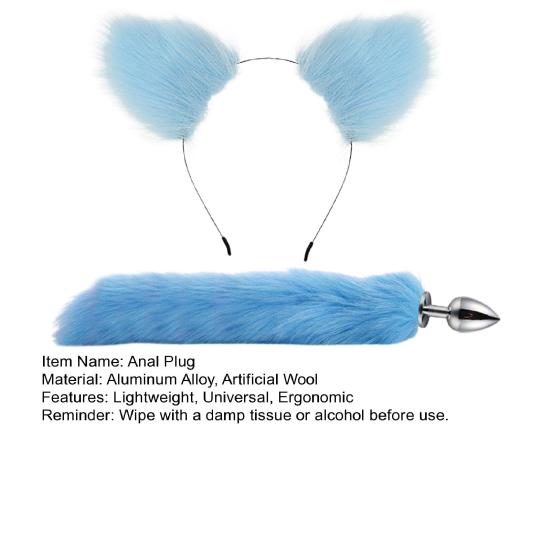 1 комплект, анальная пробка с повязкой на голову, многоцветная, снимает усталость, быстро достигает кульминации, многоразовый инструмент для ролевых игр, алюминий