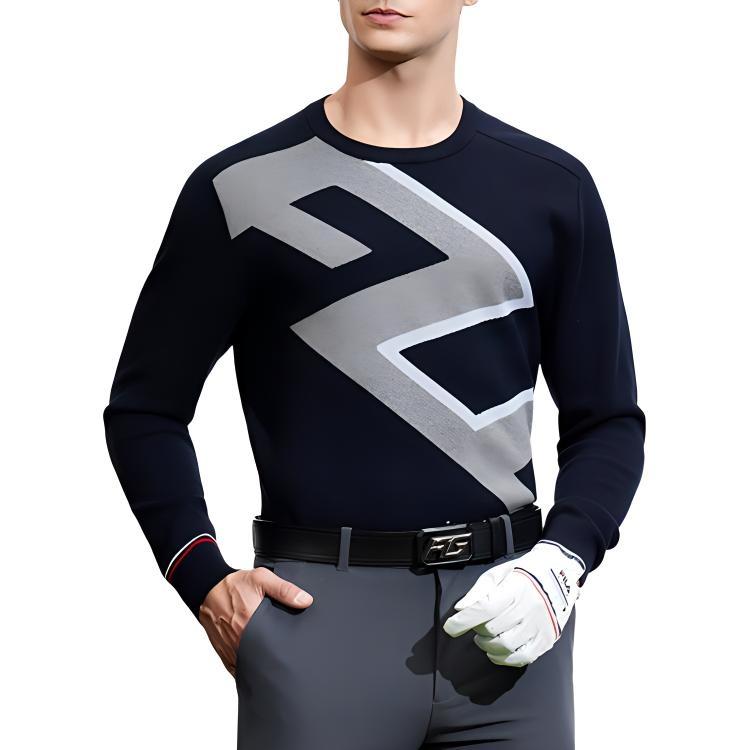 FILA Golf Knitwear Men's Legend Blue A11M415401F-NV