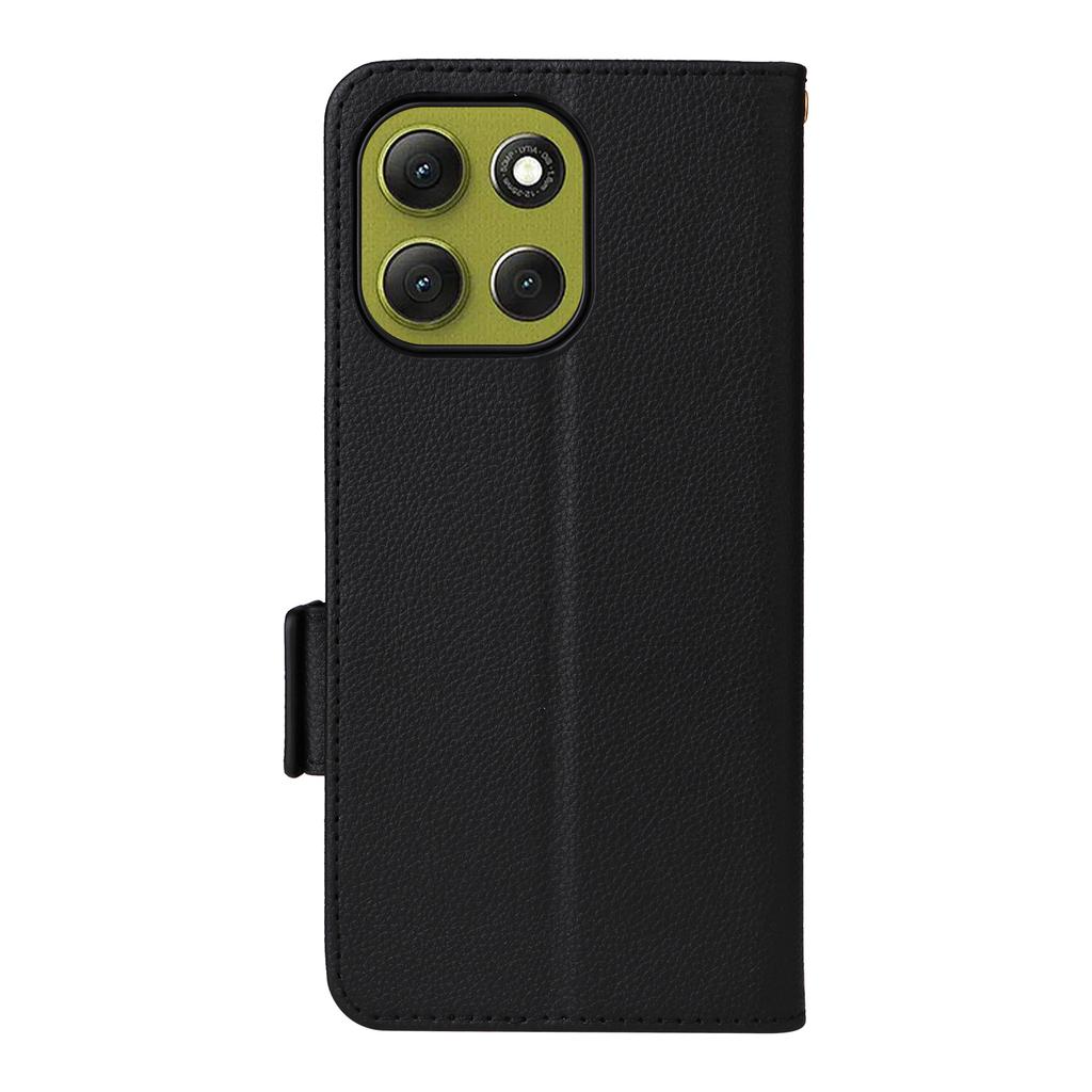 For Motorola Moto G86 5G Case with Wrist Strap Litchi Texture PU Leather Wallet Phone Cover