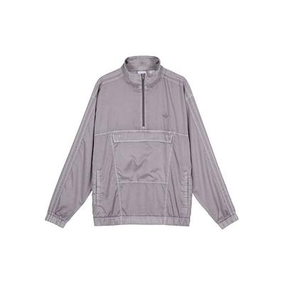 Куртка унисекс Originals Trefoil G Wash с логотипом и большим карманом на молнии, серая GL9902