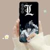 Чехол с рисунком аниме Death Note L Light для Samsung Galaxy A14 A73 A53 A71 A51 A31 A33 A22 A12 A21s A13 A32 A52s A72 A52 A23