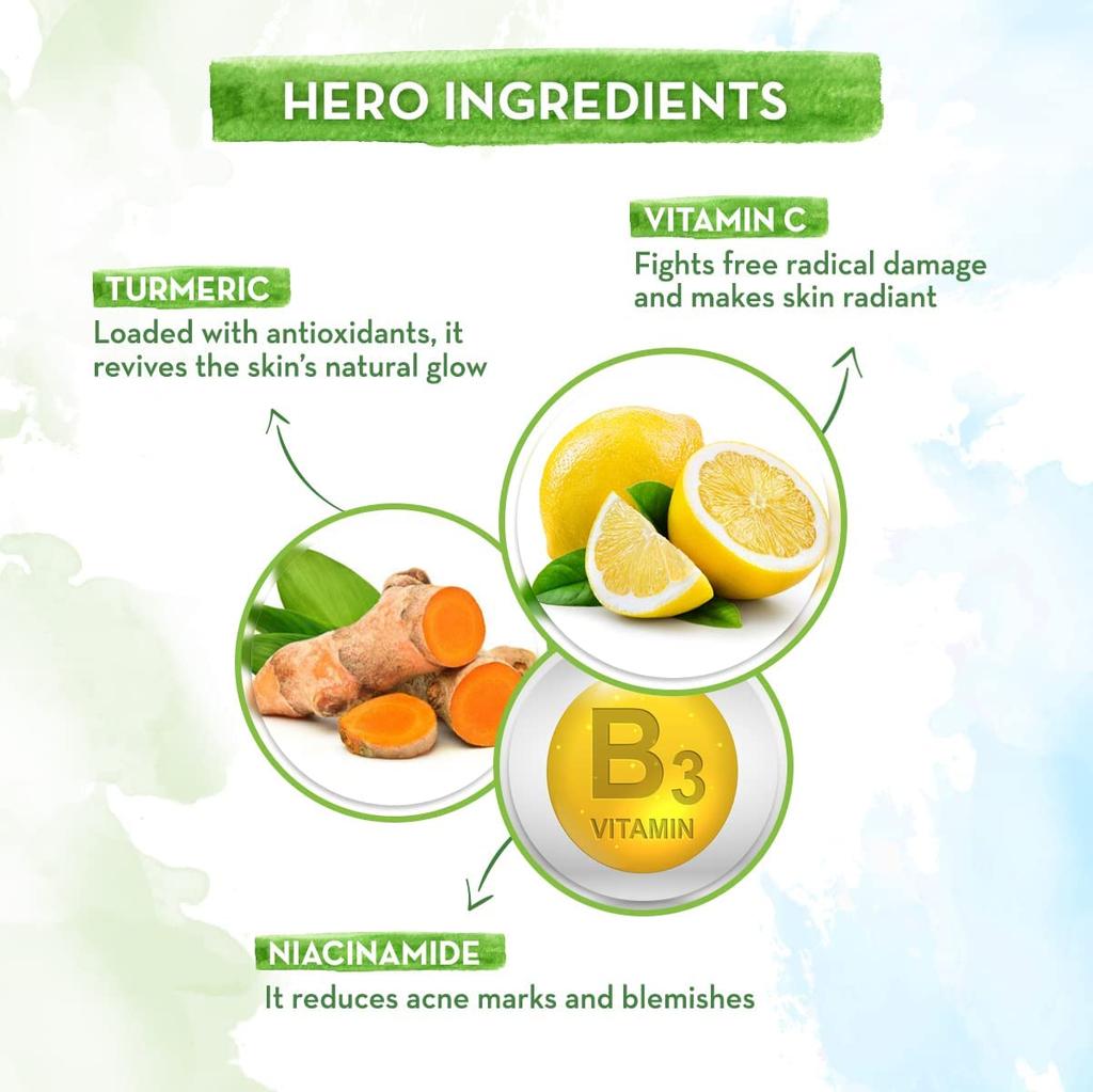 Mamaearth Vitamin C Glow Face Cream With Turmeric For Bright Skin – 80g Hydrating Moisturizer For Radiant Even Tone