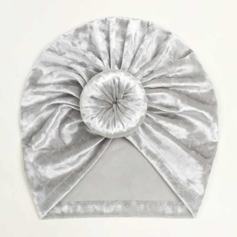 Autumn and Winter Baby New Skin-friendly Golden Velvet Hat, Children's Soft and Delicate Pullover Hat, Baby Hat