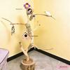 Solid Wood Bird Cage Perch: Parrot Tree Trunk Stand and Lamp Branch for Household Use