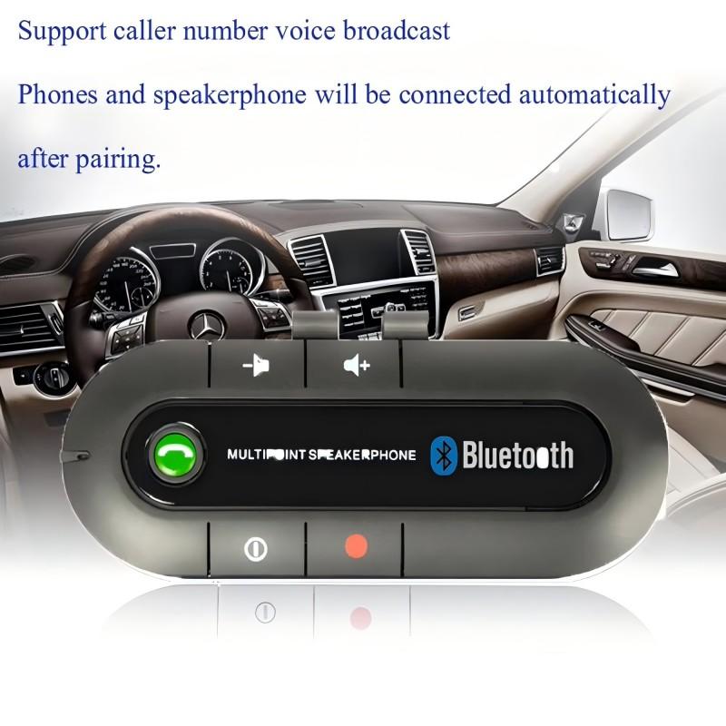 Горячая Распродажа Беспроводная Громкая Связь для Автомобиля Bluetooth 4.1 Динамик на Козырек Спикерфон MP3 Плеер Автомобильное Зарядное Устройство