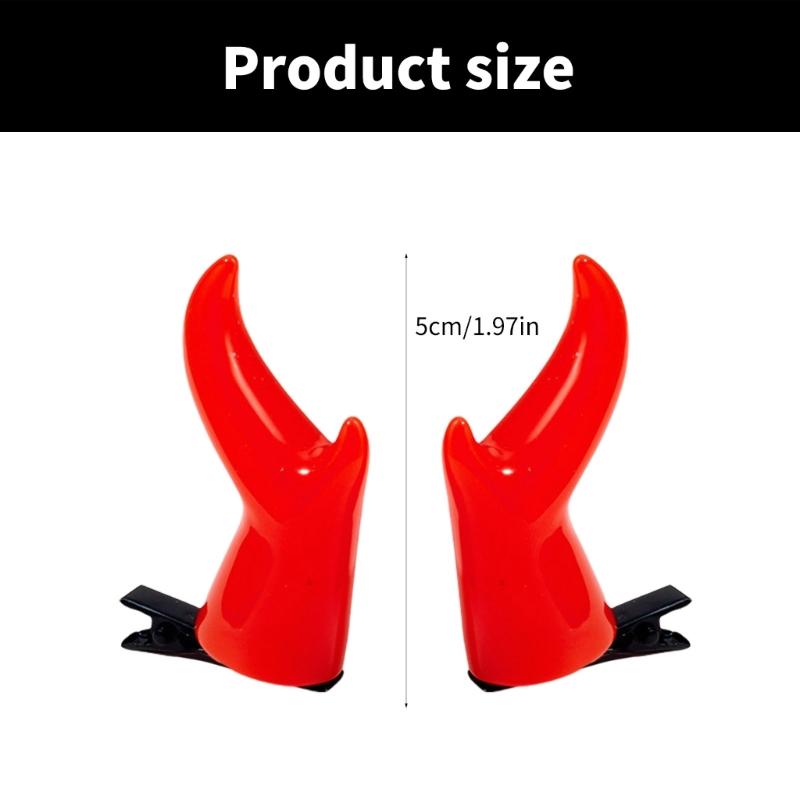 Зажим для волос в виде рогов оленя, Хэллоуин, Рожки, Плоский зажим, Хэллоуинская заколка, Рога, Элегантный зажим для волос для косплея