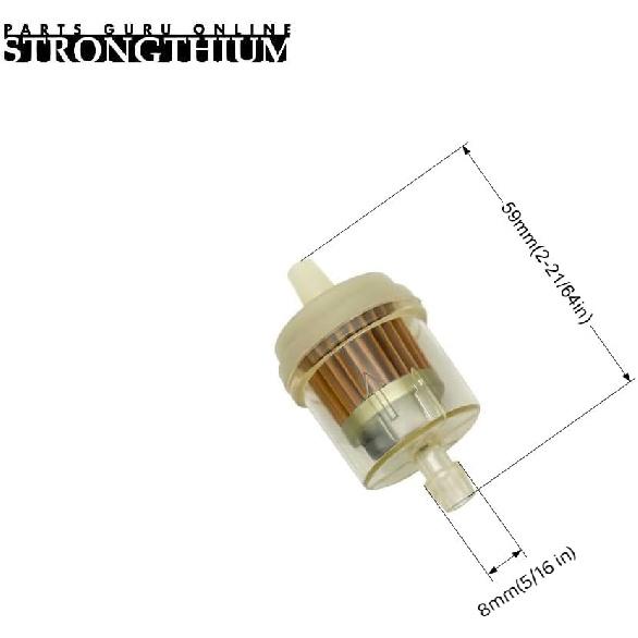 ШЛАНГ ТОПЛИВНОЙ МАГИСТРАЛИ STRONGTHIUM 1/4 ДЮЙМА С КОМПЛЕКТОМ ХОМУТОВ, КЛАПАНОВ И ФИЛЬТРОВ, СОВМЕСТИМЫЙ С МАЛЫМИ ДВИГАТЕЛЯМИ BRIGGS & STRATTON, CRAFTSMAN, MTD, KAWASAKI, KOHLER