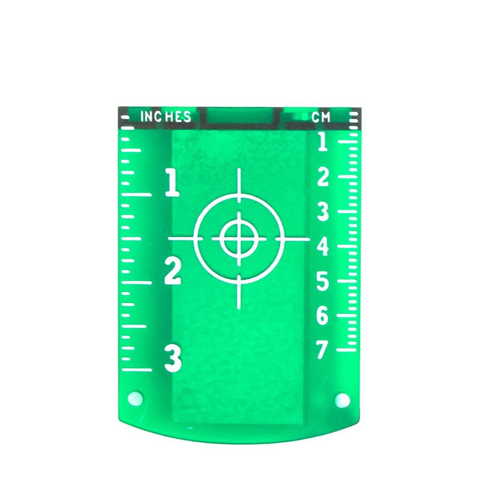 2Pcs Red/Green Line Beam Distance Plate Double Scale Magnetic Target Plate  For Line Lasers