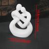 Abstract Design 3D Printed Figure Romantic Couple Embracing Sculpture  Home Decoration