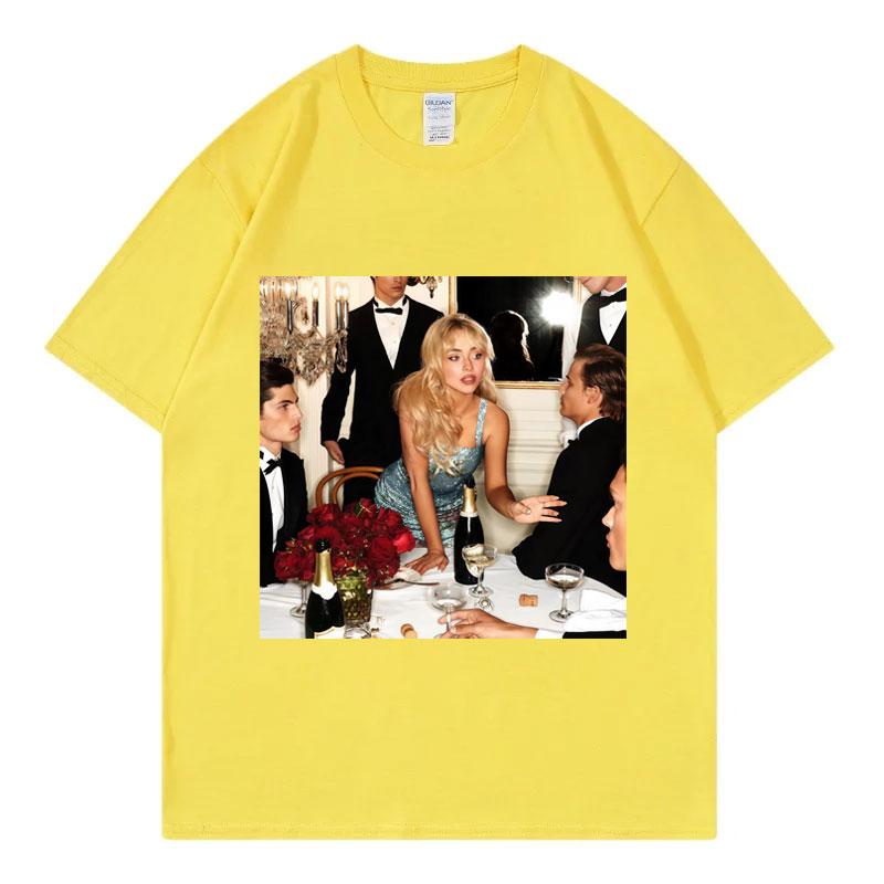 Sabrina Carpenter Mans Best Friend Album Graphic T Shirts Men Women Fashion Y2k Oversized Tshirt Summer Casual Cotton Tshirts